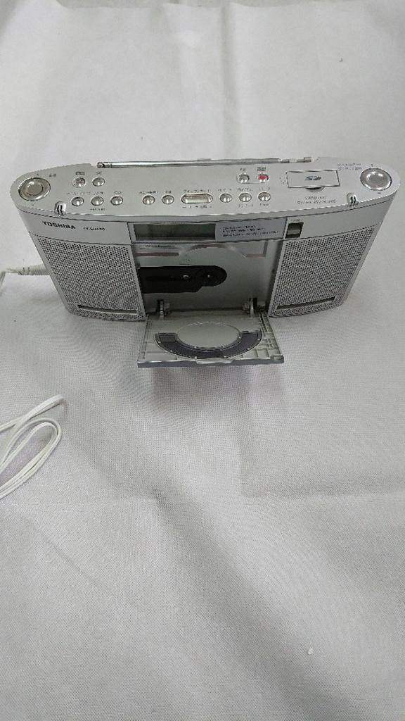 TOSHIBA Radio CUTEBEAT Silver SD/CD TY-SDX50(S)