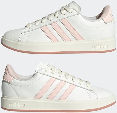 Кроссовки Grand Court 2.0 Women core white/wonder quartz/linen green met