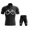 Mens Womens Short Sleeve Cycling Jersey Set Breathable Quick Dry Road Bike Riding Apparel