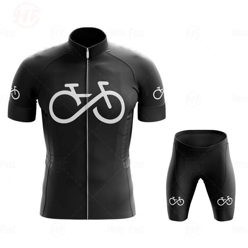Mens Womens Short Sleeve Cycling Jersey Set Breathable Quick Dry Road Bike Riding Apparel