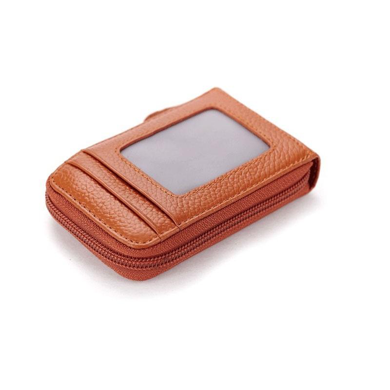 Fashion Men Women Mini PU Leather Wallet ID Credit Cards Holder Purse