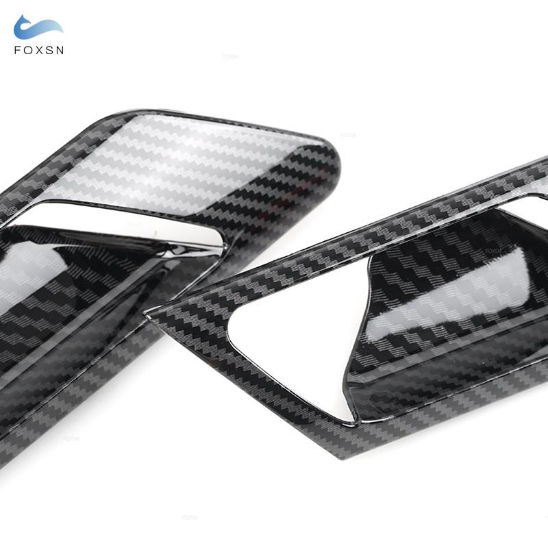 Для VW Golf 6 MK6 2008-2013 ABS текстура из углеродного волокна, внутренняя дверная ручка автомобиля, защитная крышка рамы чаши двери