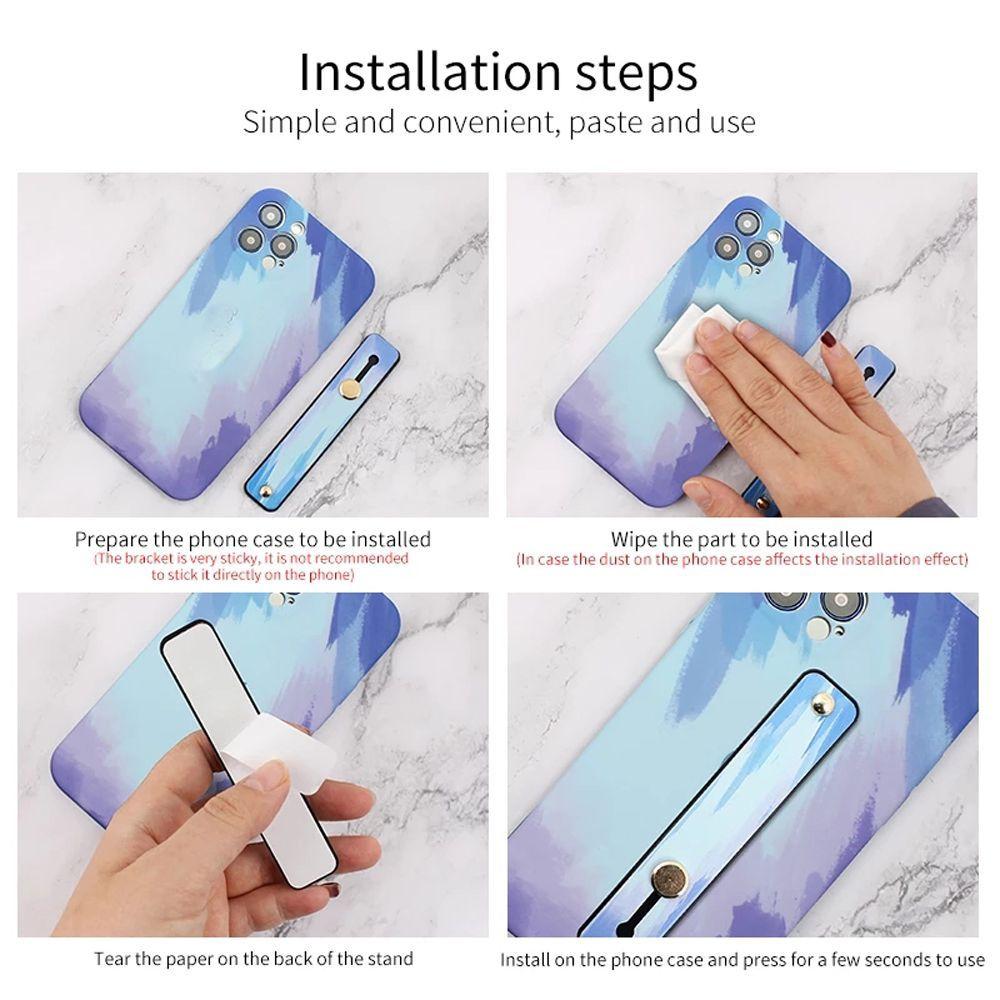 Push and Pull Phone Finger Strap Telescopic Bracket Phone Finger Grip Mobile Phone Holders
