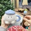 Милая аниме-кружка с крышкой Керамическая чашка Подарок на день рождения для лучшего друга Практичная кружка для воды