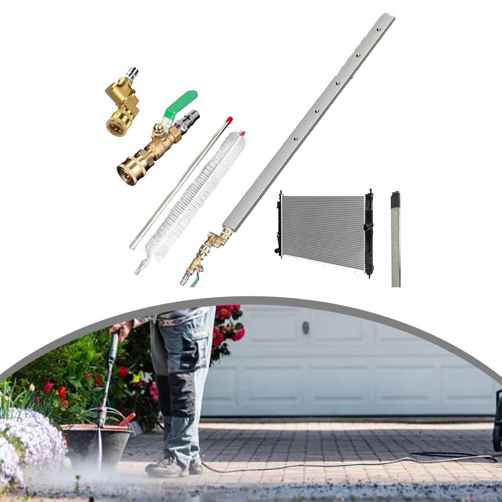 24" Насадка-пистолет для очистки радиаторов высокого давления - 4500 PSI Для труднодоступных мест Садовые инструменты Аксессуары Бытовые принадлежности