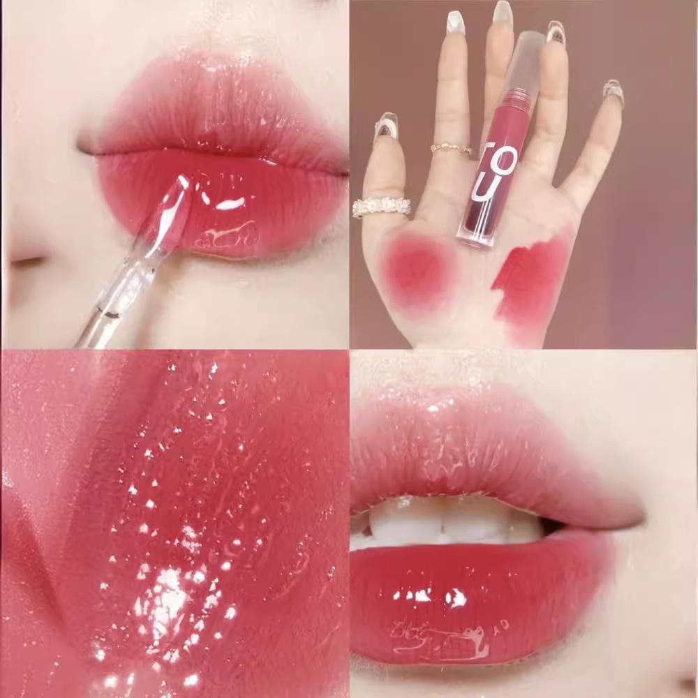 INTOYOU Водный тинт для губ: Стойкий, нелипкий блеск для губ с легким зеркальным финишем.