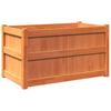 Plant Pot Wax Brown 90 x 50 x 50 cm Solid Pine Wood