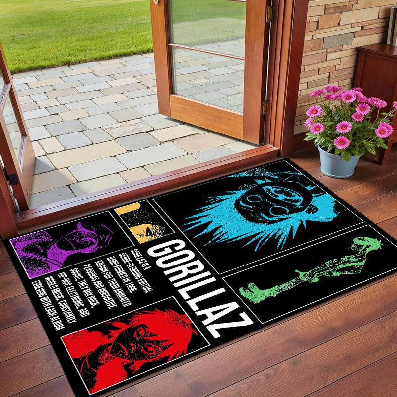 Crystal Velvet Rug Soft Non Slip Indoor Floor Mat Home DecorGorillaz