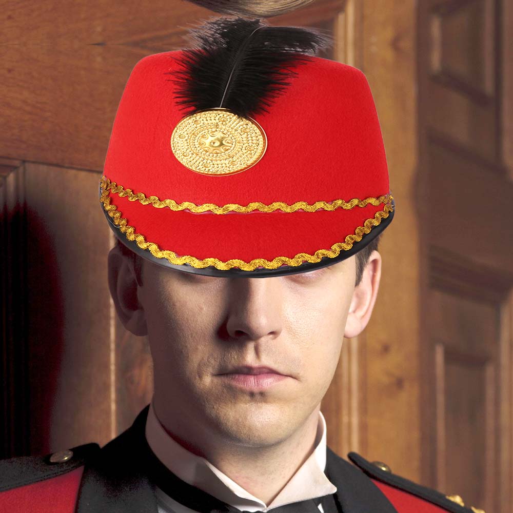 Dress Up Marching Band Hat Vintage Knight Sun Protection Uniform Hat With Parade Circus Ringmaster Drum Major Hat Halloween