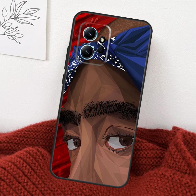 Чехол для телефона Xiaomi Redmi Note 13 10 11 12 14 15 Pro Plus с изображением рэпера T-Tupac Shakur, Чехол для Redmi 15 15C 14C 10C 12C 13C