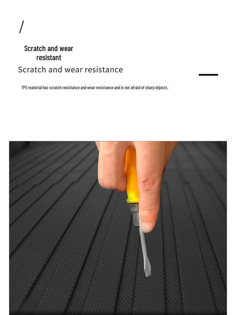 Tesla Model 3 Trunk & Frunk All-Weather Mat Set - Non-Slip, Wear-Resistant, Eco-Friendly.