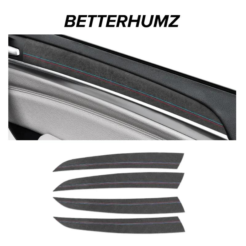 Для BMW X5 E70 2006-2013 Декоративные накладки на внутренние дверные панели Автомобильные наклейки Performance Изготовлены из Алькантары 4 шт. Декор Автоаксессуары