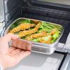 Ланч-бокс из пищевой нержавеющей стали, вакуумный, антибактериальный, герметичный, 600/1000/1500 мл, непротекаемый, для офисных работников