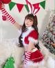 Milky Time Women's Sexy Santa Claus Bunny Girl Costume (Red)