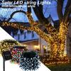 Solar Powered String Lights 72ft 200LED 8 Modes Lights Solar Christmas Lights Starry Fairy Lights Ambiance Lighting For Xmas Patio Wedding Party Decor