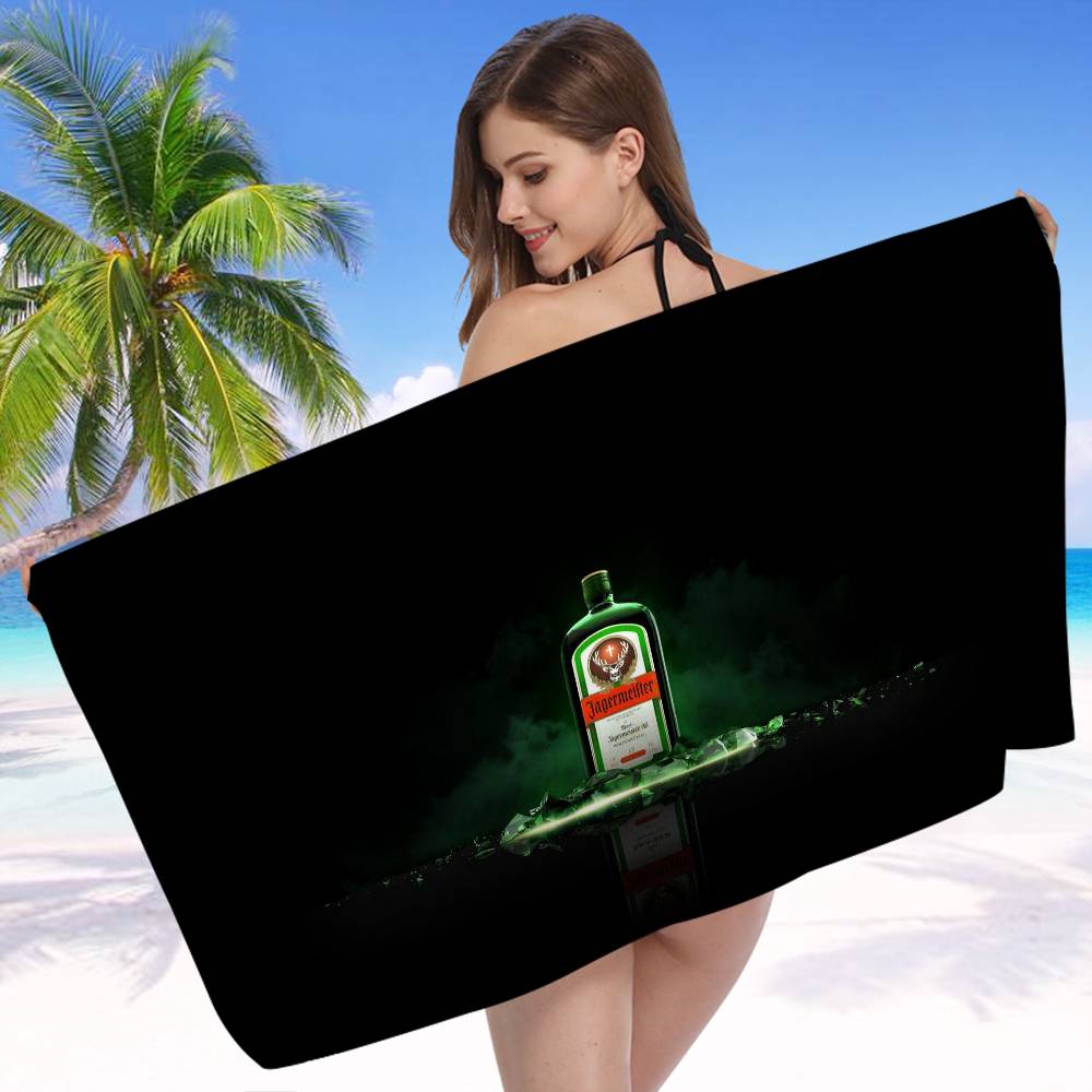 Микрофибровое пляжное полотенце J-Jagermeisters Впитывающее Быстросохнущее Мягкое Полотенце для Йоги, Плавания, Отдыха на Курорте, Альпинизма