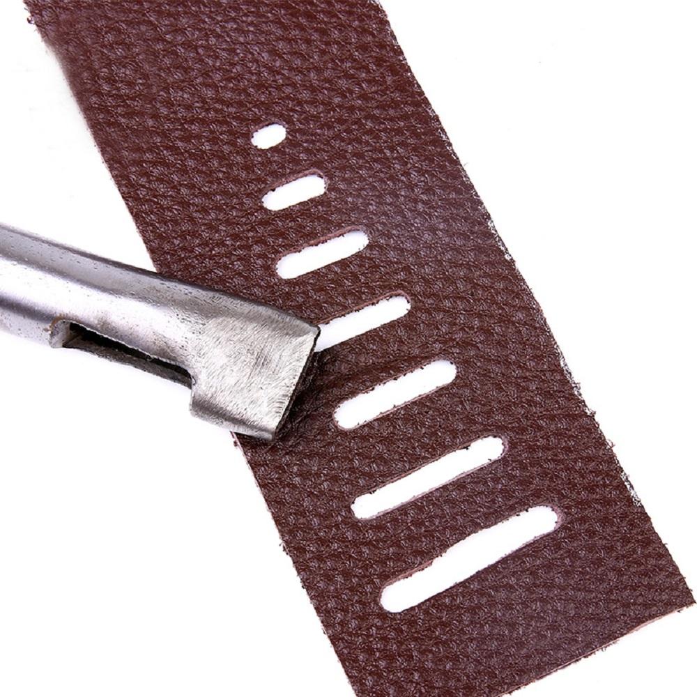 6 шт./компл. 3 мм/4 мм/5 мм/6 мм/7 мм/8 мм овальной формы дырокол кожаный инструмент «сделай сам» 2 мм