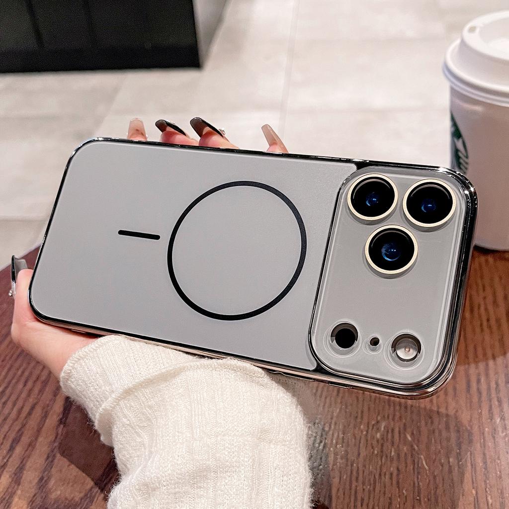 Для чехла Magsafe Для iPhone 17 Air 16 15 14 13 12 11 Pro Max Покрытие Магнитная Беспроводная Зарядка Защита Стеклянного Объектива Чехол