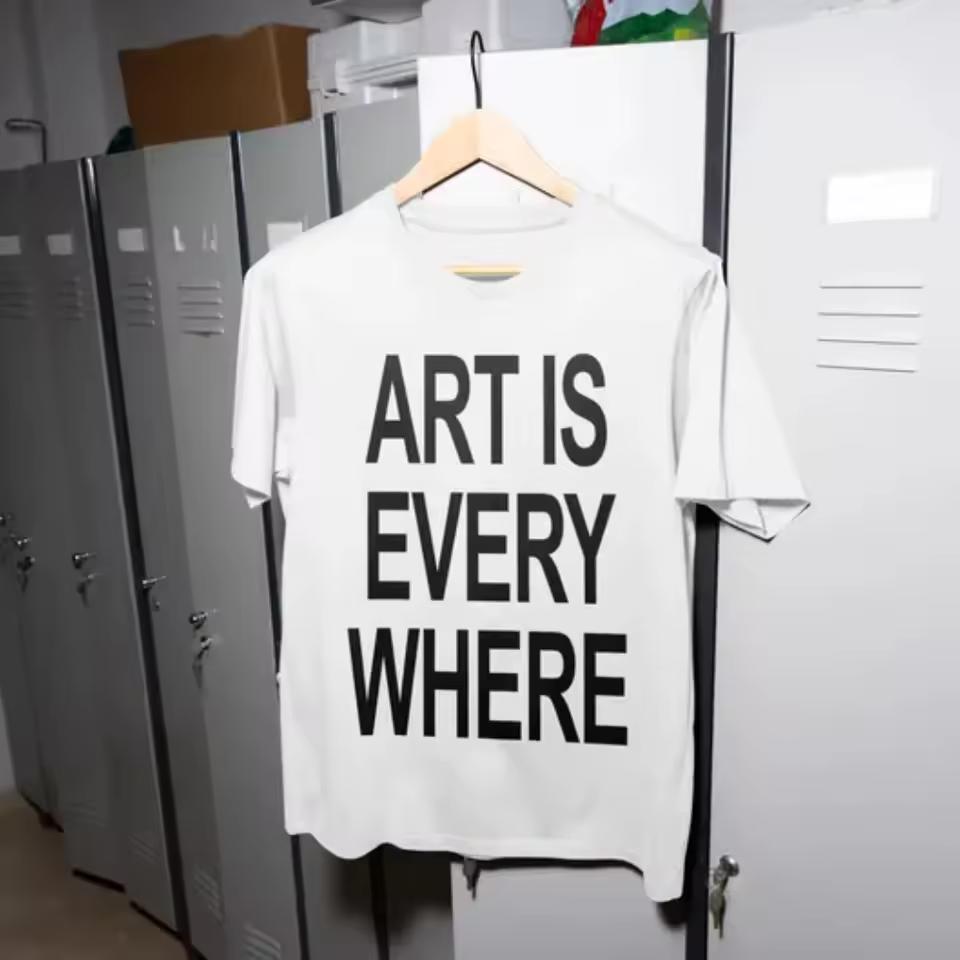 Streetwear Vintage ART IS EVERYWHERE Men's and Women T Shirt Tee Casual Oversize Letter Graphic Gothic Gifts Harajuku O-Neck Top