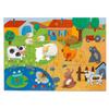 DJECO Giant Tactilofarm Jigsaw Puzzle 20 Pieces Giant Large Animal Develops Fine Motor Montessori Ages and Boys and Sports Autumn Nights - - -
