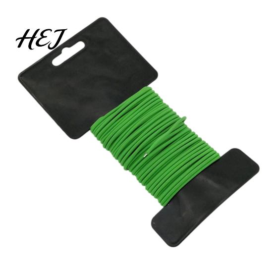Sturdy Twist Tie for Gardening 32.8Ft Soft Plant Tie, Green Garden with Spool, 2.5mm Diameter, Galvanized Plastic Coated Vines Iron Wire Damage-Free