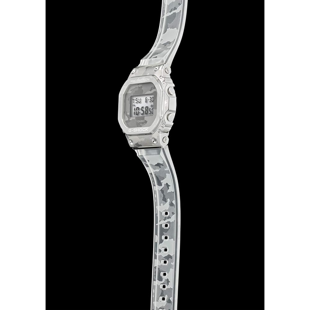 Casio G-Shock GM-5600SCM-1JF Men's Clear Skeleton Camouflage Watch 200m Water Resistant