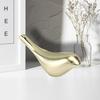 Golden Bird Ornament Nordic Style Exquisite Bird Statue Elegant Metal Bird Sculpture for Home Decoration