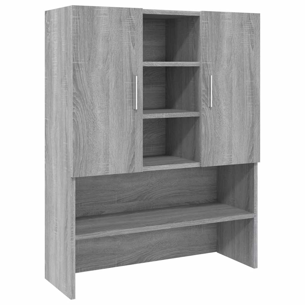 Washing Machine Cabinet Grey Sonoma 70.5 x 25.5 x 90 cm