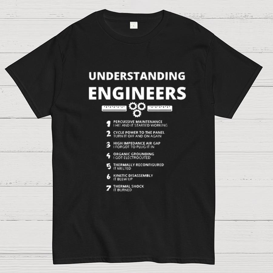 Understanding Engineers 100% Cotton Summer Casual Cool Loose T-Shirt