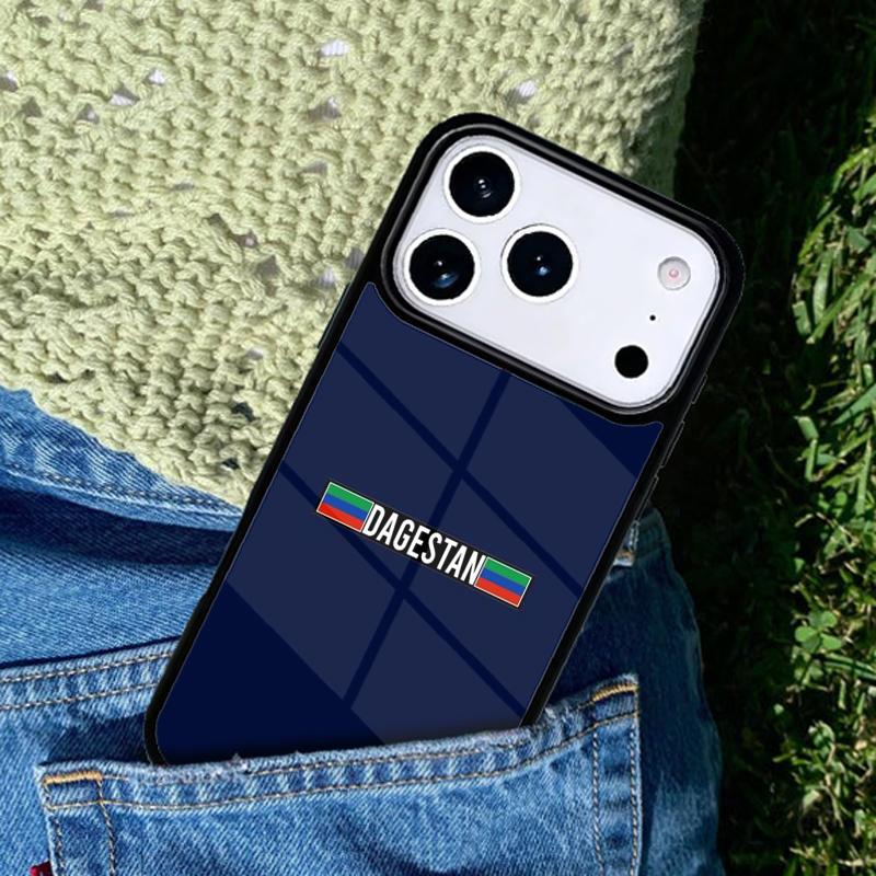 Дагестан Флаг Герб мягкий Чехол для телефона для IPhone 11 12 13 14 15 16e 17 Pro Max Чехол для IPhone 17 Air