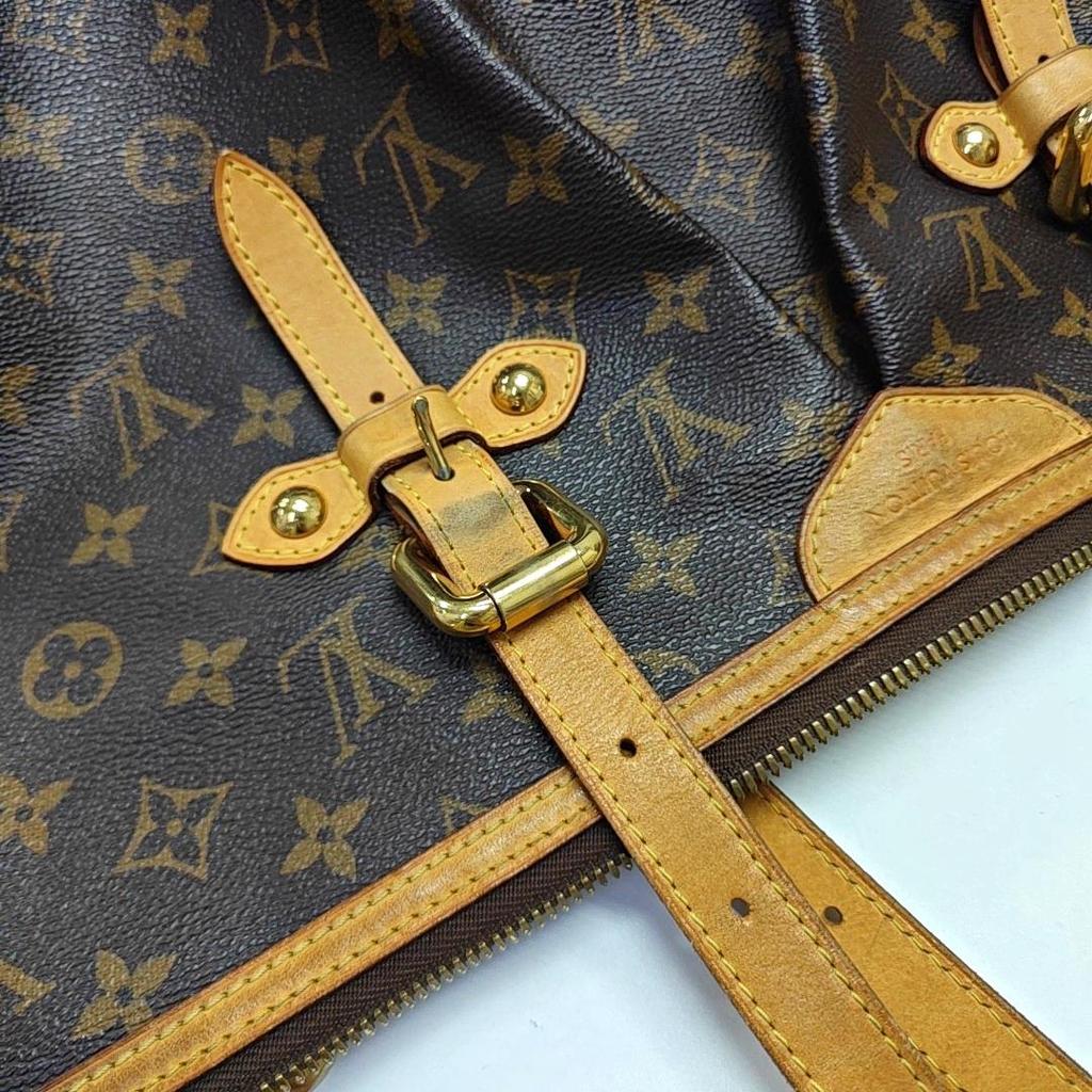 [Pre-Owned] Palermo Large Brown Coated Canvas Monogram Shoulder Bag - Fair #14VABP3
