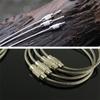 1 Pcs Key Holder Outdoor Tools Wire Keyrings Cable Rope Screw Locking Key Chain