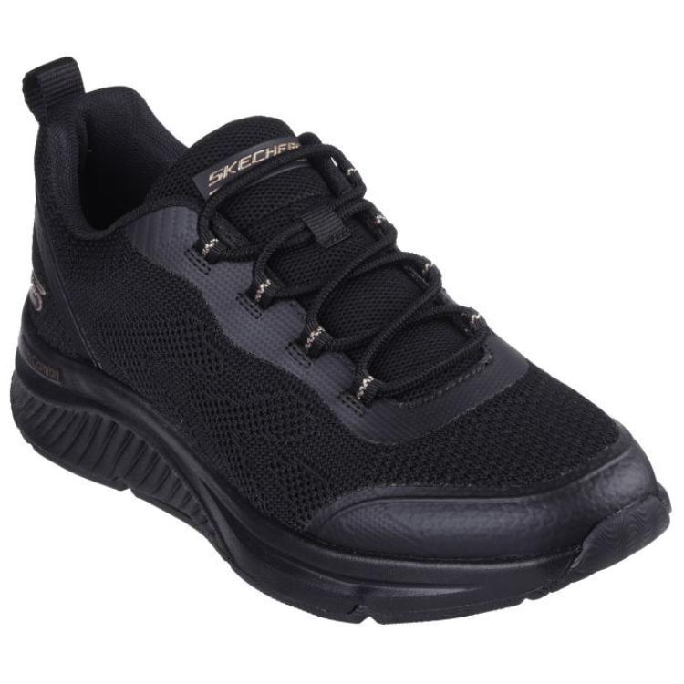Skechers Удобные повседневные кроссовки для бега с поддержкой свода стопы Женские кроссовки Черные 117561-BBK