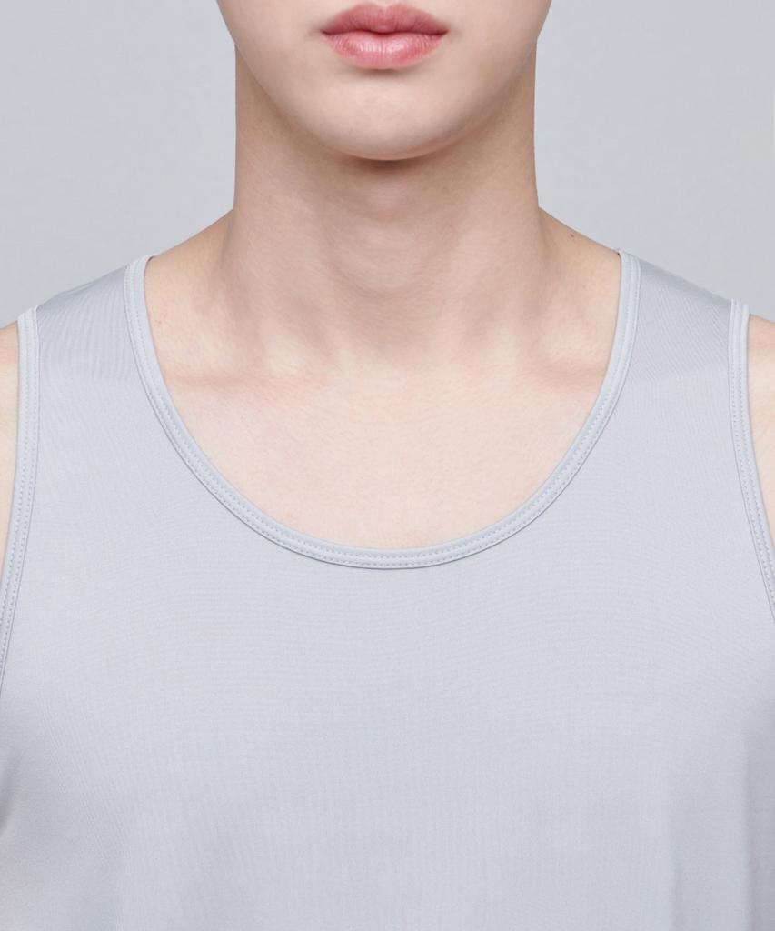 MUSINSA STANDARD [Cooltandard] Men'S Sleeveless Undershirt [Light Gray]