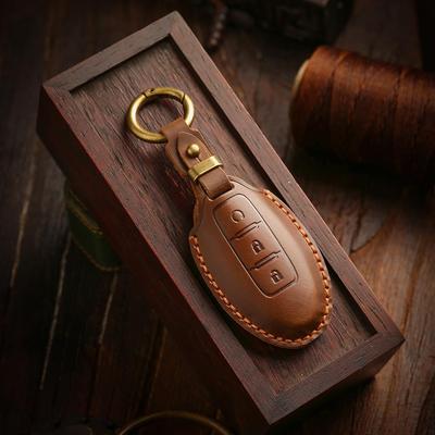 [Nissan] чехол для ключа автомобиля брелок Ручная работа для Sylvanian/Teana/Qijun/EasyCard/Bluebird/Loulan