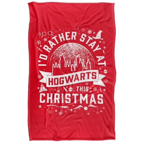 Harry Potter Hogwarts At Christmas Blanket