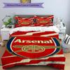 3pcs Duvet Cover Set (1*Duvet Cover + 2*Pillowcase, Without Core),Arsenal F.C Print Bedding Set, Bedroom Decor, All‑Season, Birthday Gift