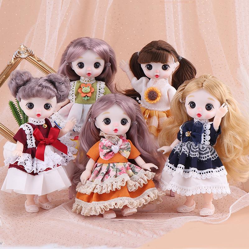 17см Bjd Кукла Нарядная одежда Кукла 13 подвижных суставов Игрушка для девочки