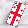 Чехол Georgia Grunge Flag для iPhone 14 16 15 Pro Max 11 12 13 Mini 7 8 Plus X XR XS MAX, мягкий противоударный чехол