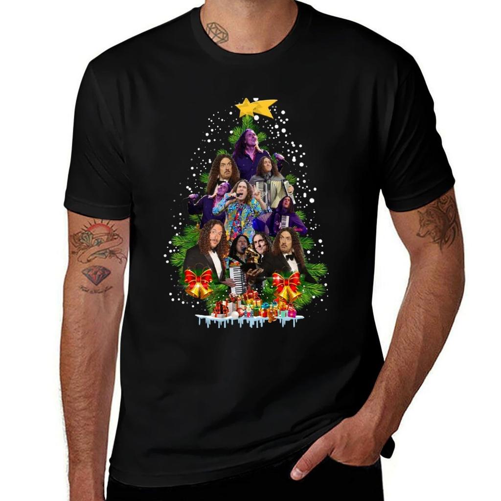 Weird Al Yankovic Christmas Tree Best Fashion TShirt Holiday All Match TShirt