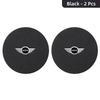 2Pcs Car Suede Coaster Anti-Slip Water Cup Pad Accessories For MINI One Cooper JCW Countryman Clubman Cabrio Paceman Coupe dymfu11