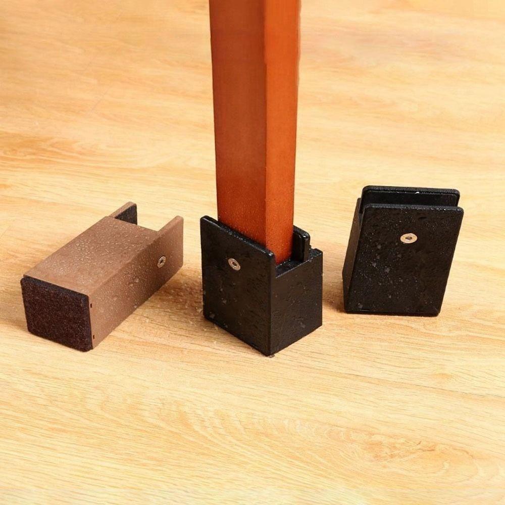 Mute Anti-Slip Waterproof Chair Feet Riser Furniture Risers Table Leg Pad With Screw Clamp
