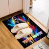 1PC Custom Name Dynamic Football Player Art Theme Floor Mat Ideal for Living Room, Game Rooms, Office, Bedroom,Floor Mat Playful Design171