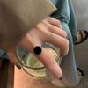 Модное геометрическое овальное кольцо для женщин - Корейский и японский ретро открытый дизайн
