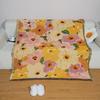 Floral Art Jacquard Thread Blanket Multifunctional Use as Outdoor Picnic Mat or Cozy Office Nap Layer Thoughtfully Designed