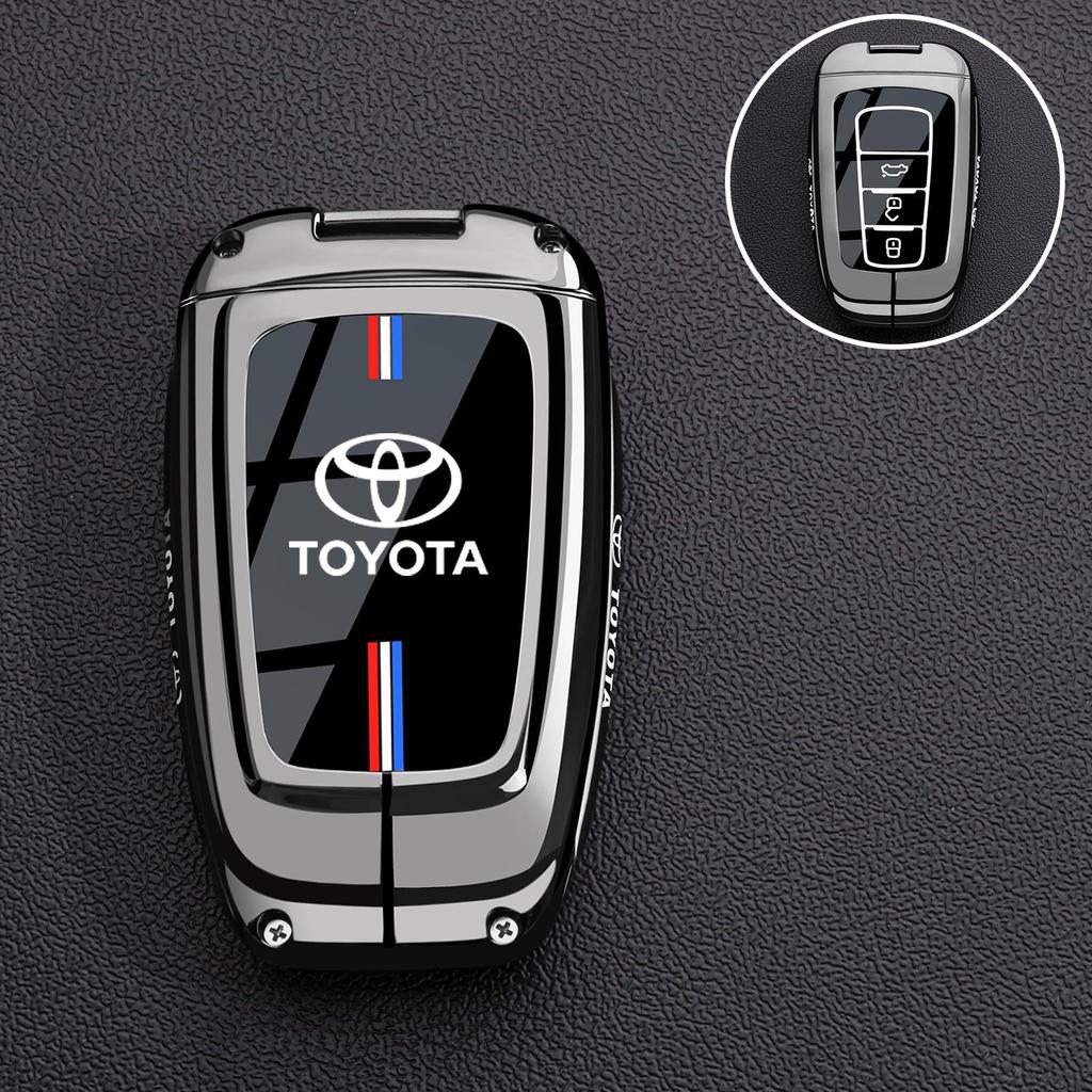 Transparent Car Key Fob Case Cover Black Key Case WEGFH6 Shell Protector For Toyota For Sienna For Venza For Car Accessories