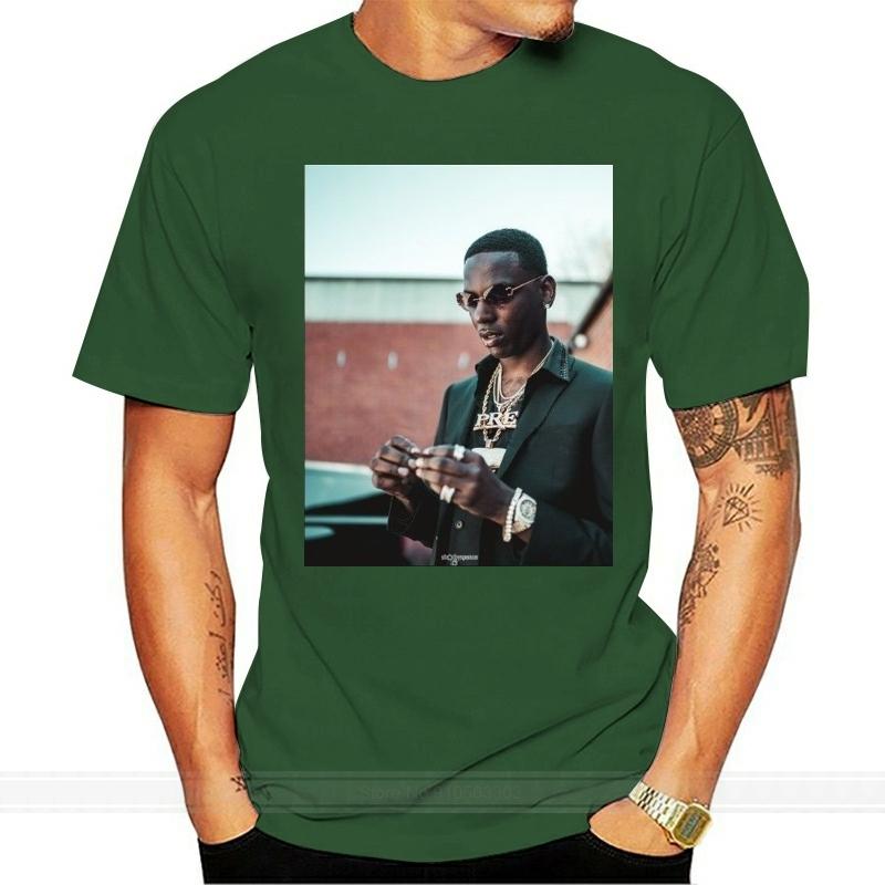 НОВЫЙ ФУТБОЛКА YOUNG DOLPH фото-постер рэпера tee S M L или XL мужская брендовая футболка мужская летняя хлопковая футболка