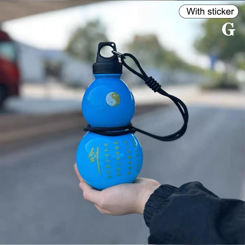 Бутылка для воды из тыквы 750 мл, большая емкость, чайник для воды из тыквы, китайский ретро-стиль, герметичный кувшин для воды для спорта на открытом воздухе