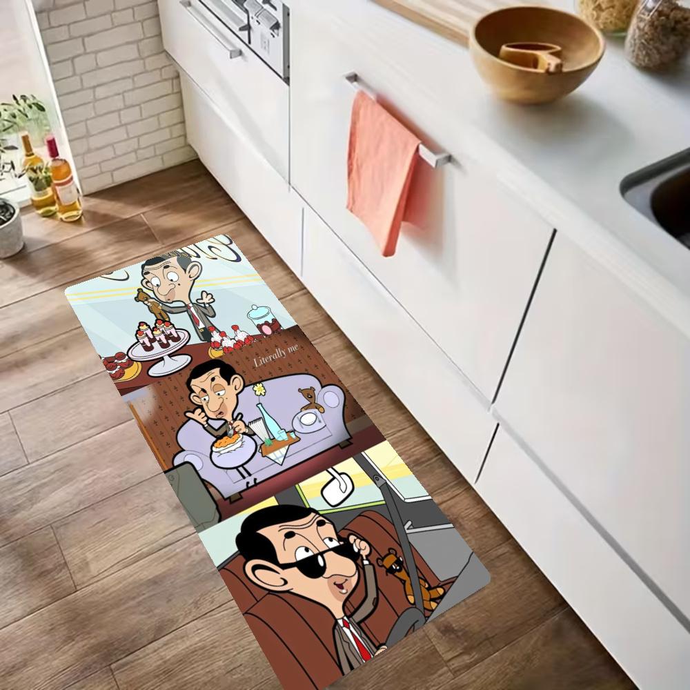 Mr Bean Kitchen Mats Durable Bathroom Pads Comfortable Rugs Carpets For Kitchen Home Office Sink Laundry Room Bathroom Decor