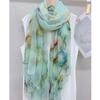 2025 New Soft Silk Scarf Long Beach Travel Shawl Foulard Female Headbanda Luxury Hijab Pashmina Scarves Bandana Echarpe Wrap